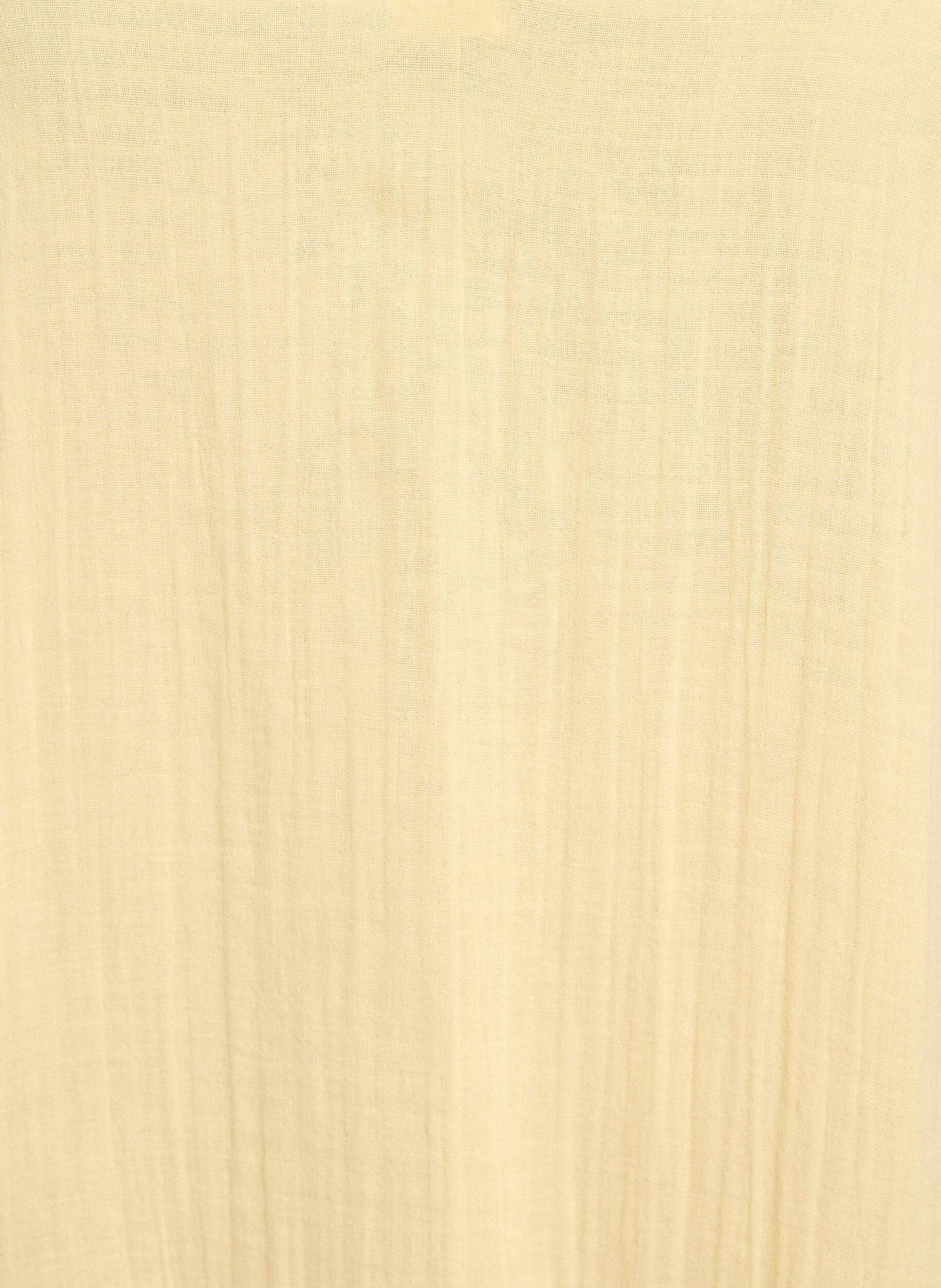 ZizziRobe courte &eacute;vas&eacute;e en mousseline de coton, Jaune clair, Packshot image number 2