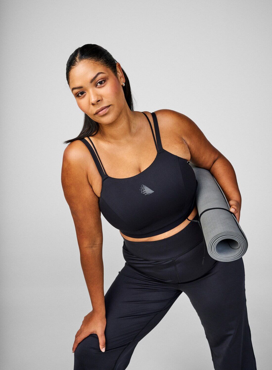 Soutien-gorge de sport avec croix au dos, , Model