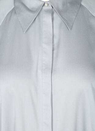 Chemise à manches ballon et col, Light Grey, Packshot image number 2