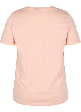 T-shirt en coton à manches courtes avec imprimé, Rose Cloud Loved, Packshot image number 1