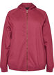 Sweat &agrave; capuche zipp&eacute; avec imprim&eacute; au dos, Bordeaux, Packshot image number 0