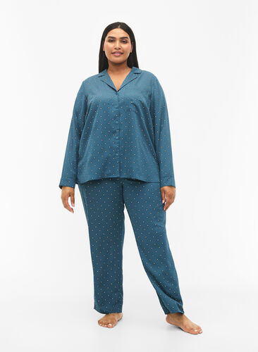 Pantalons de pyjama imprimés, Balsam AOP, Model image number 0