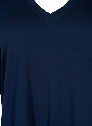 T-shirt avec manches en dentelle, Navy Blazer, Packshot image number 2