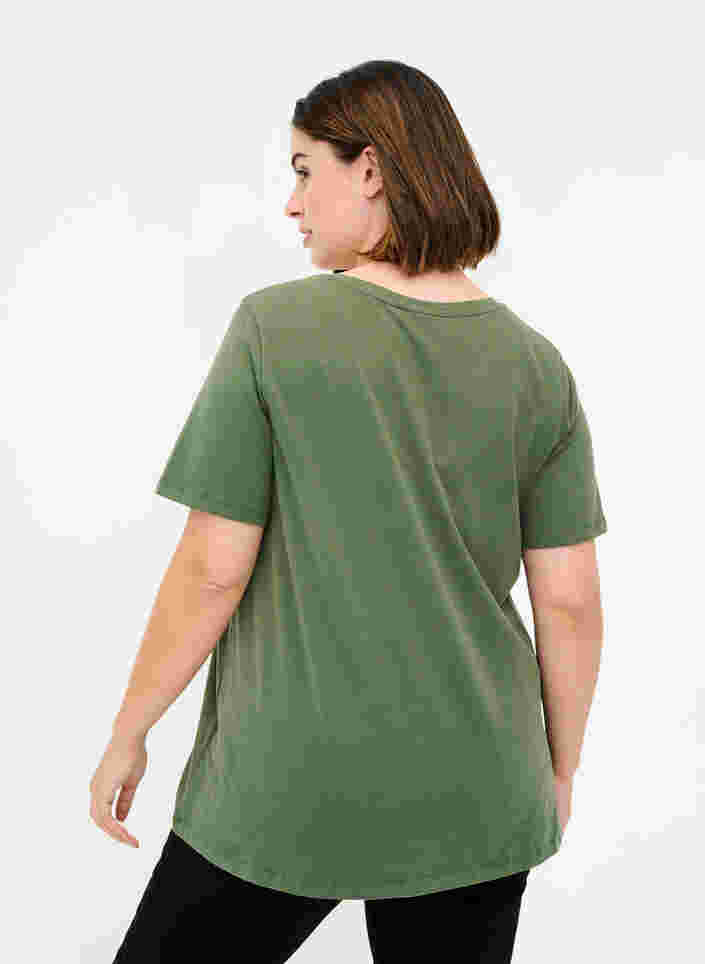 Basic t-shirt, Thyme, Model image number 1
