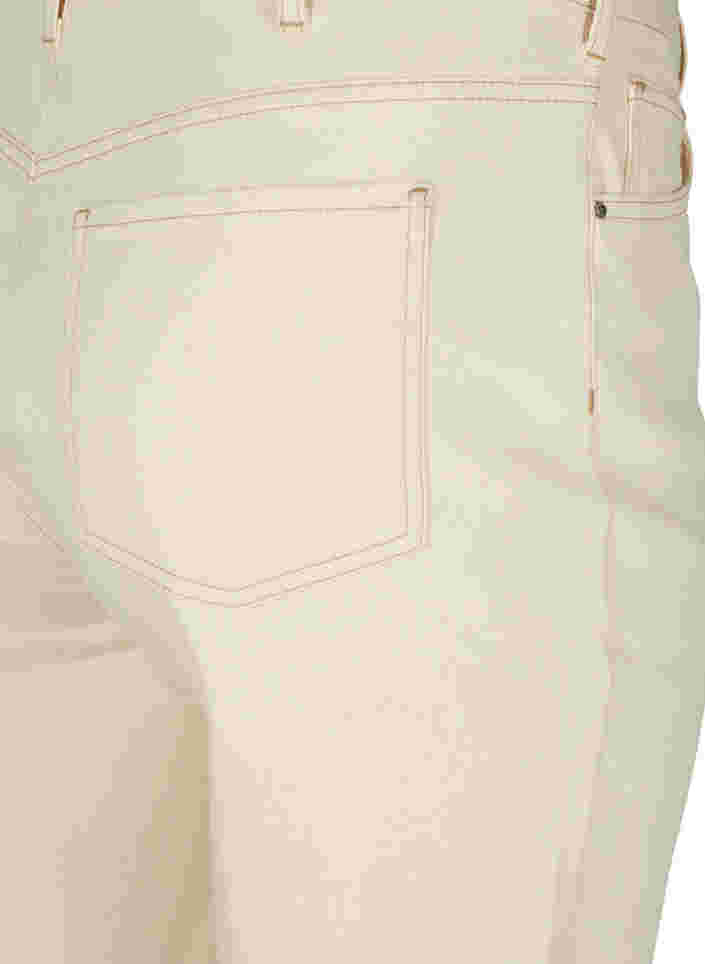 Short en jean à bords bruts, Light Yellow, Packshot image number 3