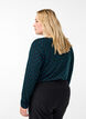 Gedessineerde blouse met lange mouwen, Groen, Model image number 2
