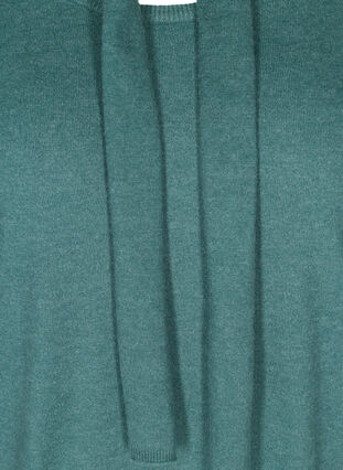 Long-sleeved knitted dress with pockets, Sea Pine Mel, Packshot image number 2