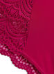 Slip brésilien en microfibre avec dentelle, Boysenberry, Packshot image number 3
