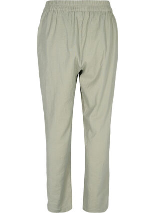 Pantalon en coton avec structure, Seagrass , Packshot image number 1