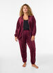 Pantalon ample en velours, Bordeaux, Model image number 0