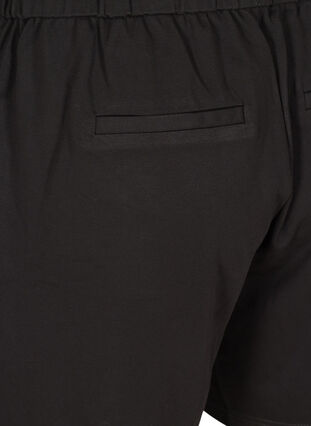 Short de couleur unie avec poches, Black, Packshot image number 3