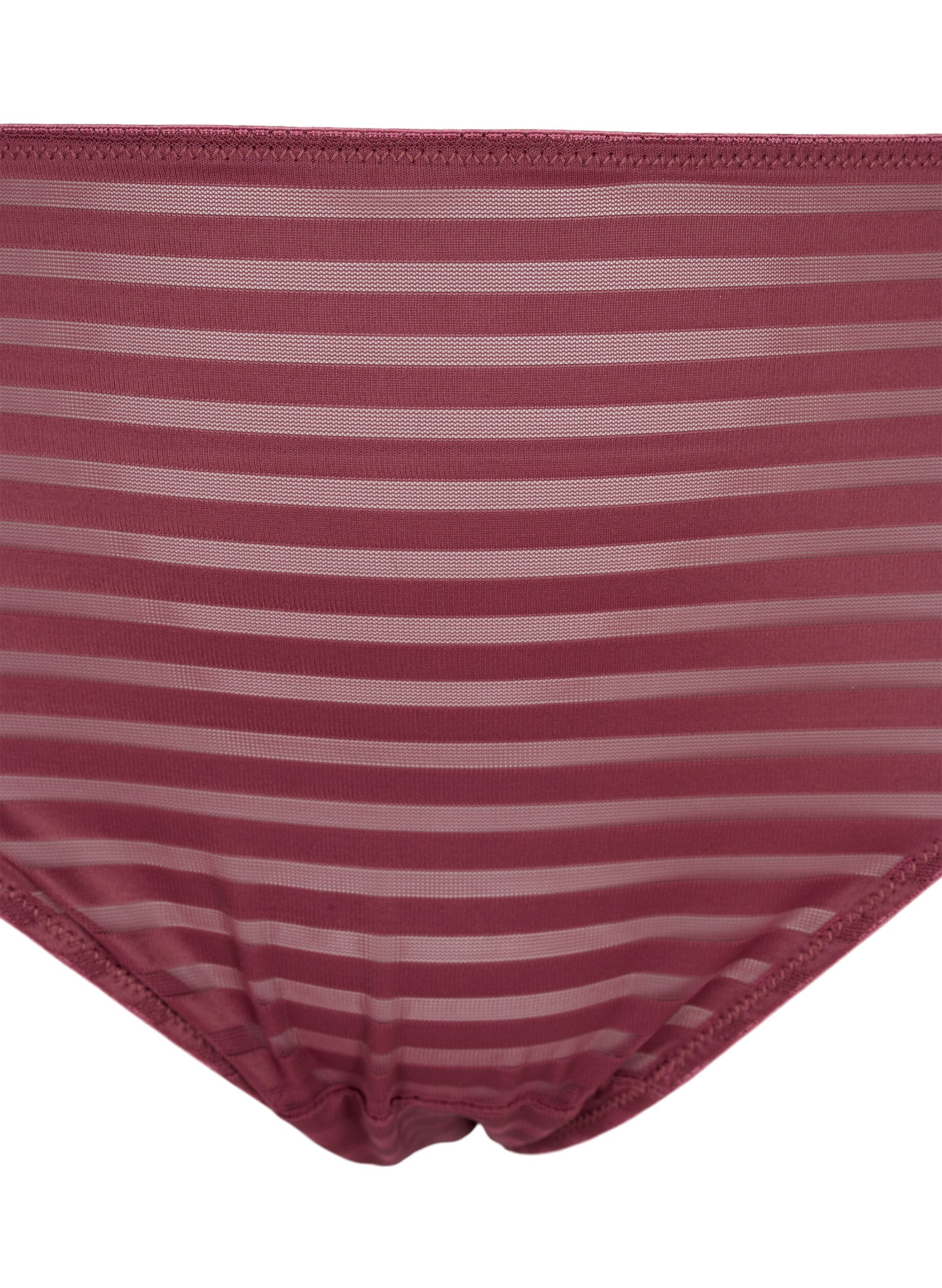 ZizziGestreepte tai slip met normale taille, Nocturne ASS, Packshot image number 2