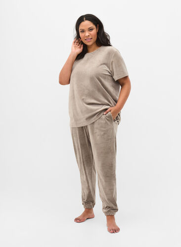 Pantalon confort, Taupe Gray, Model image number 0