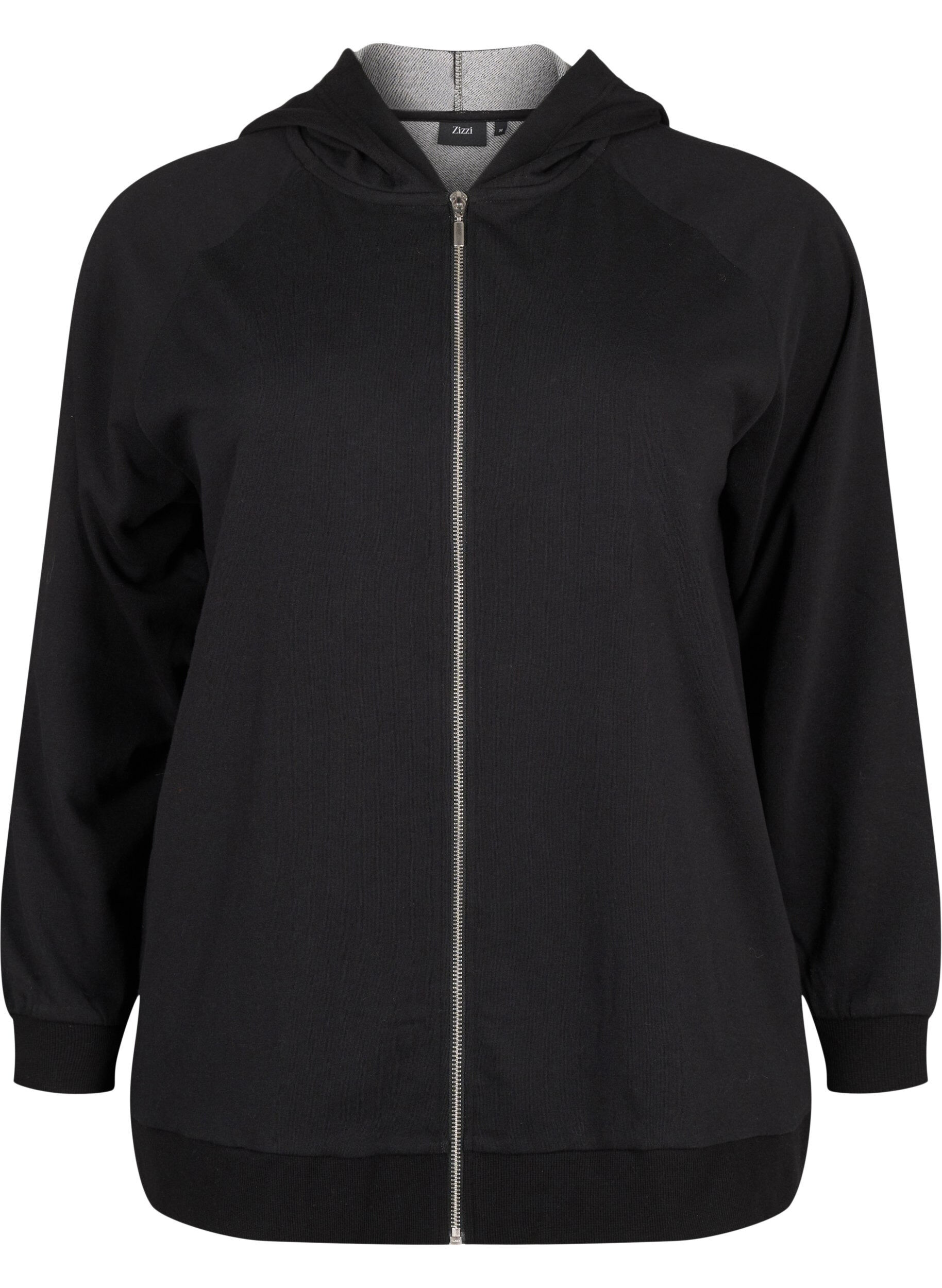 Sweatvest met capuchon en zakken