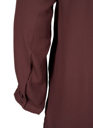 Effen kleur overhemd met v-hals, Fudge, Packshot image number 4