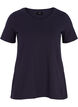 T-shirt en coton uni basique, Bleu, Packshot image number 0