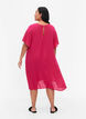 Jurk van viscose met korte mouwen, Bright Rose, Model image number 1