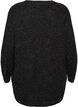 Blouse longue en maille avec boutons boule, Gris anthracite, Packshot image number 1