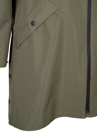 Manteau de pluie avec capuche et poches - Sable - Taille 42-60 - Zizzi