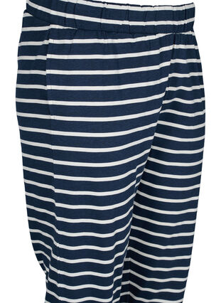 Bas de pyjama en coton, Navy Blazer Stripe , Packshot image number 2