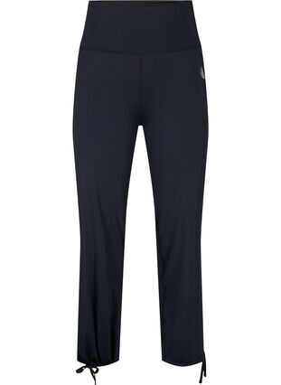 Pantalons de survêtement amples avec cordon, Black, Packshot image number 0