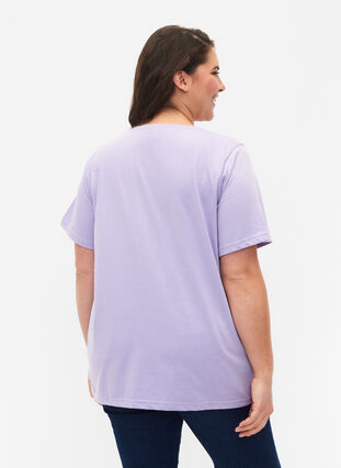 FLASH - T-shirt à col rond, Lavender, Model image number 1