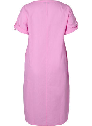 Robe chemise longue à manches courtes, Begonia Pink, Packshot image number 1
