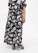FLASH - Maxi rok in viscose met smokwerk, Blauw, Model image number 3