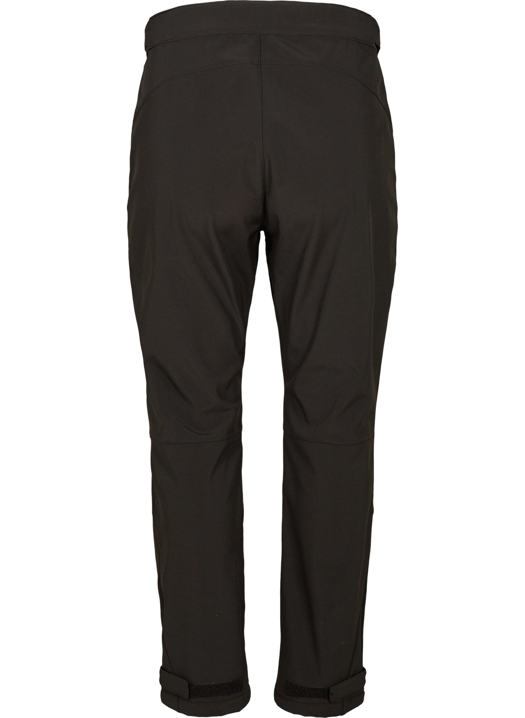 Zizzi Pantalon Softshell avec velcro ajustable, Noir, Packshot image number 1