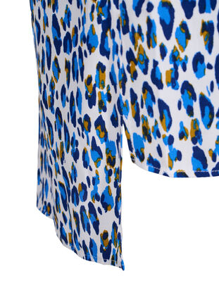 Tunique en viscose avec impression léopard, Blue Leo AOP, Packshot image number 3