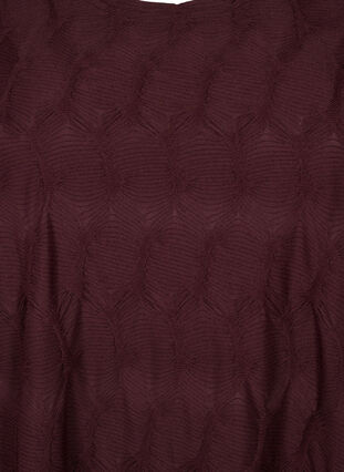 FLASH - Robe avec texture et manches 3/4, Fudge, Packshot image number 2