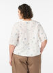 Blouse met print en 1/2 mouwen, Vanille, Model image number 2