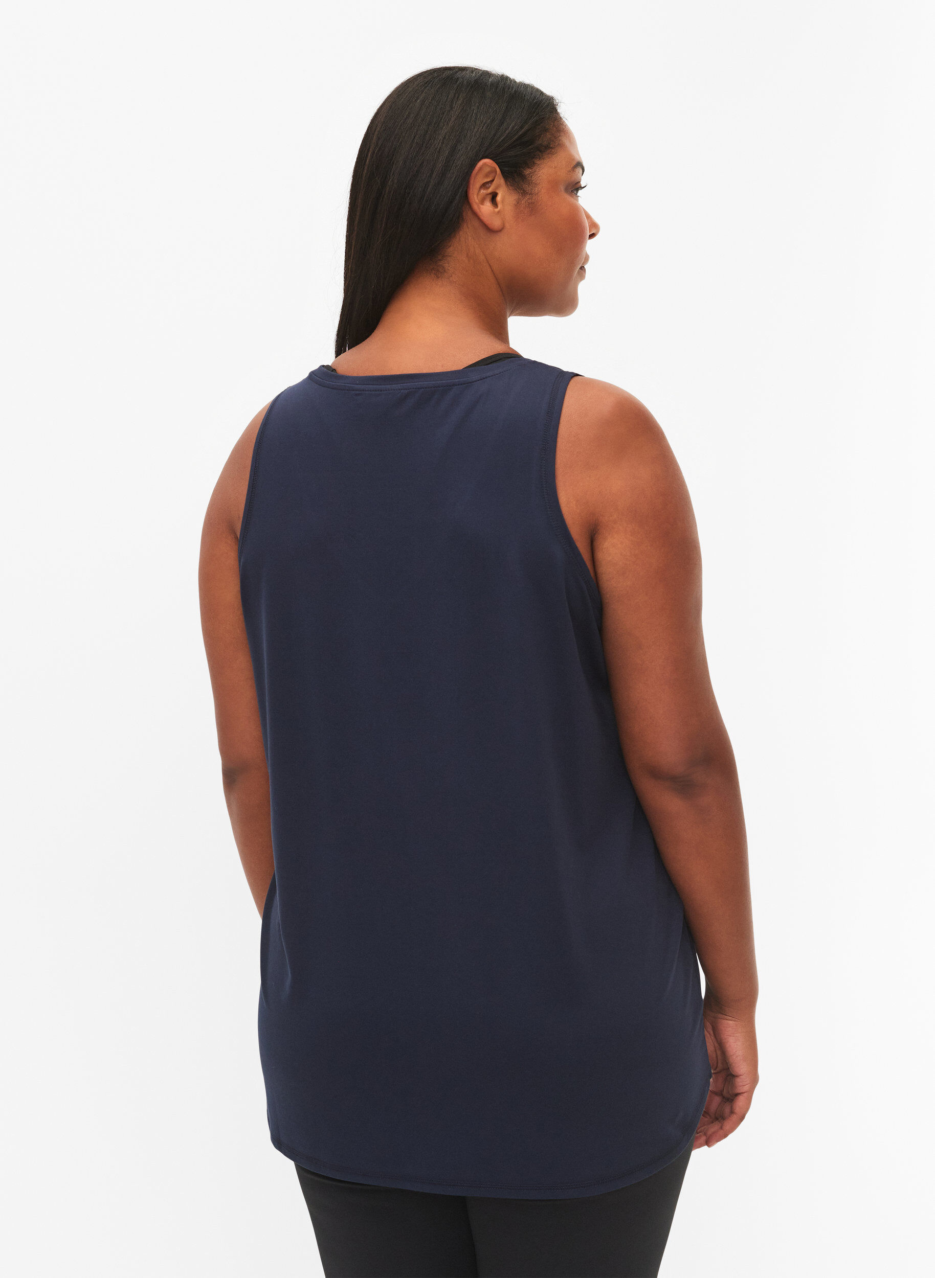 ZizziSporttop met v-hals, Blauw, Model image number 2