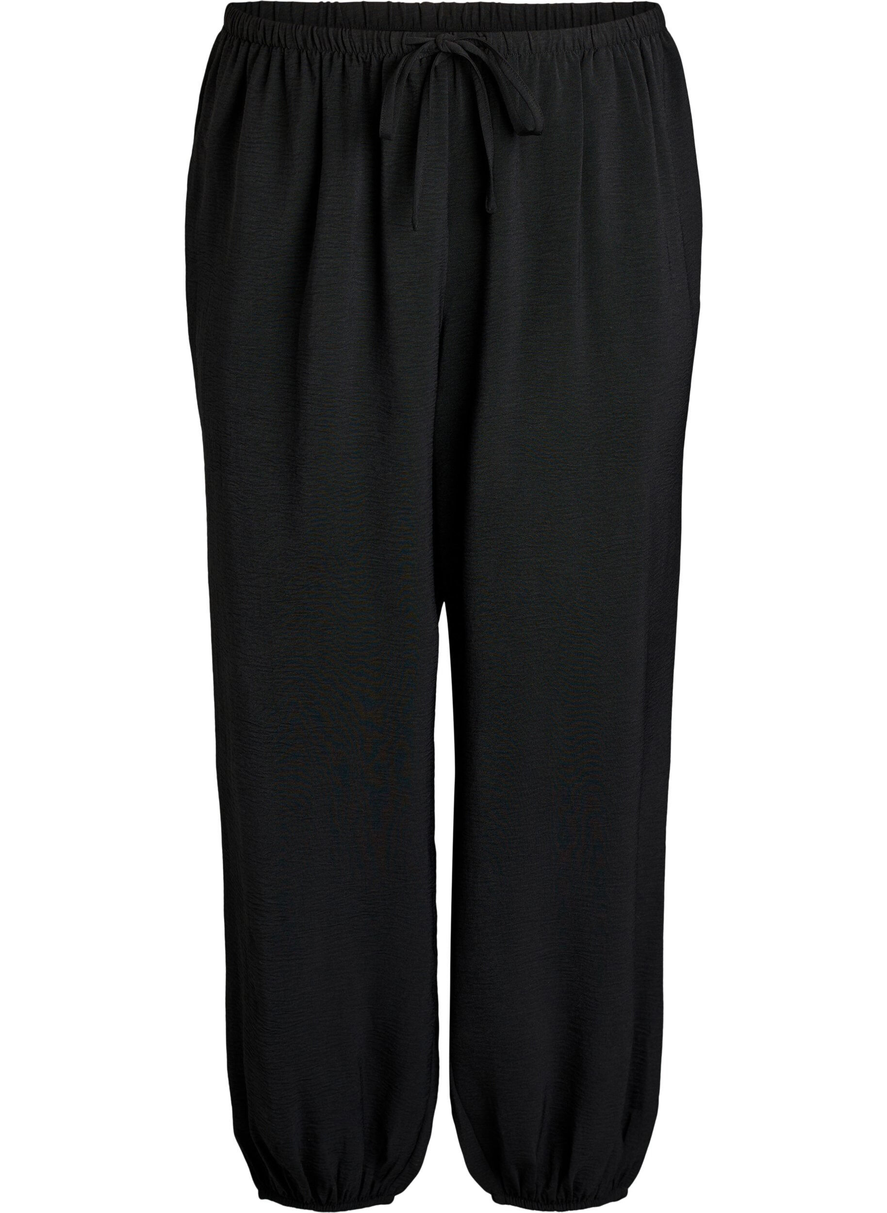ZizziPantalon balloon taille haute, Noir, Packshot image number 0