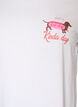 Katoenen T-shirt met print op de borst, Wit, Packshot image number 2