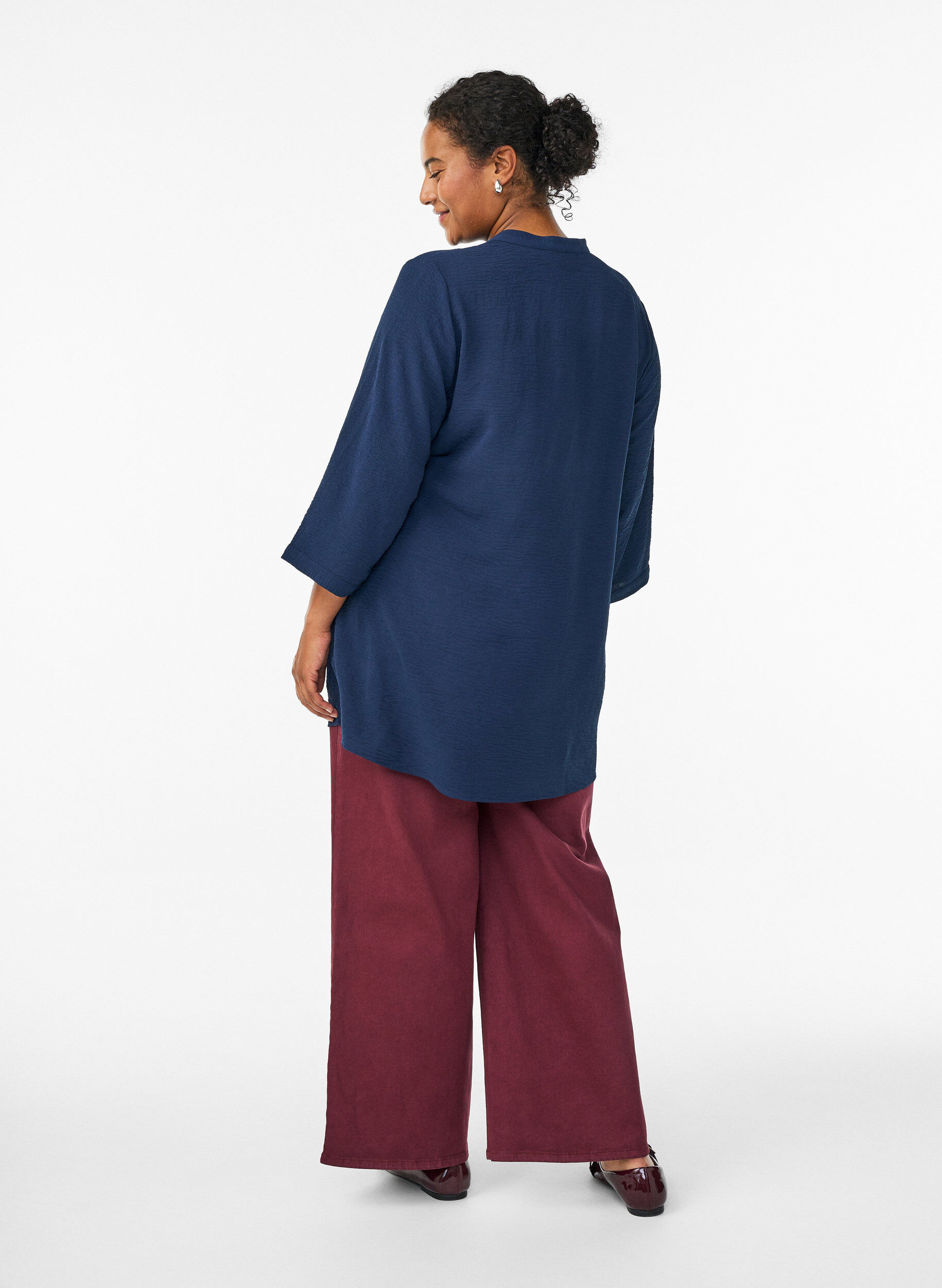 ZizziFLASH - Tuniek met 3/4 mouwen, Blauw, Model image number 2