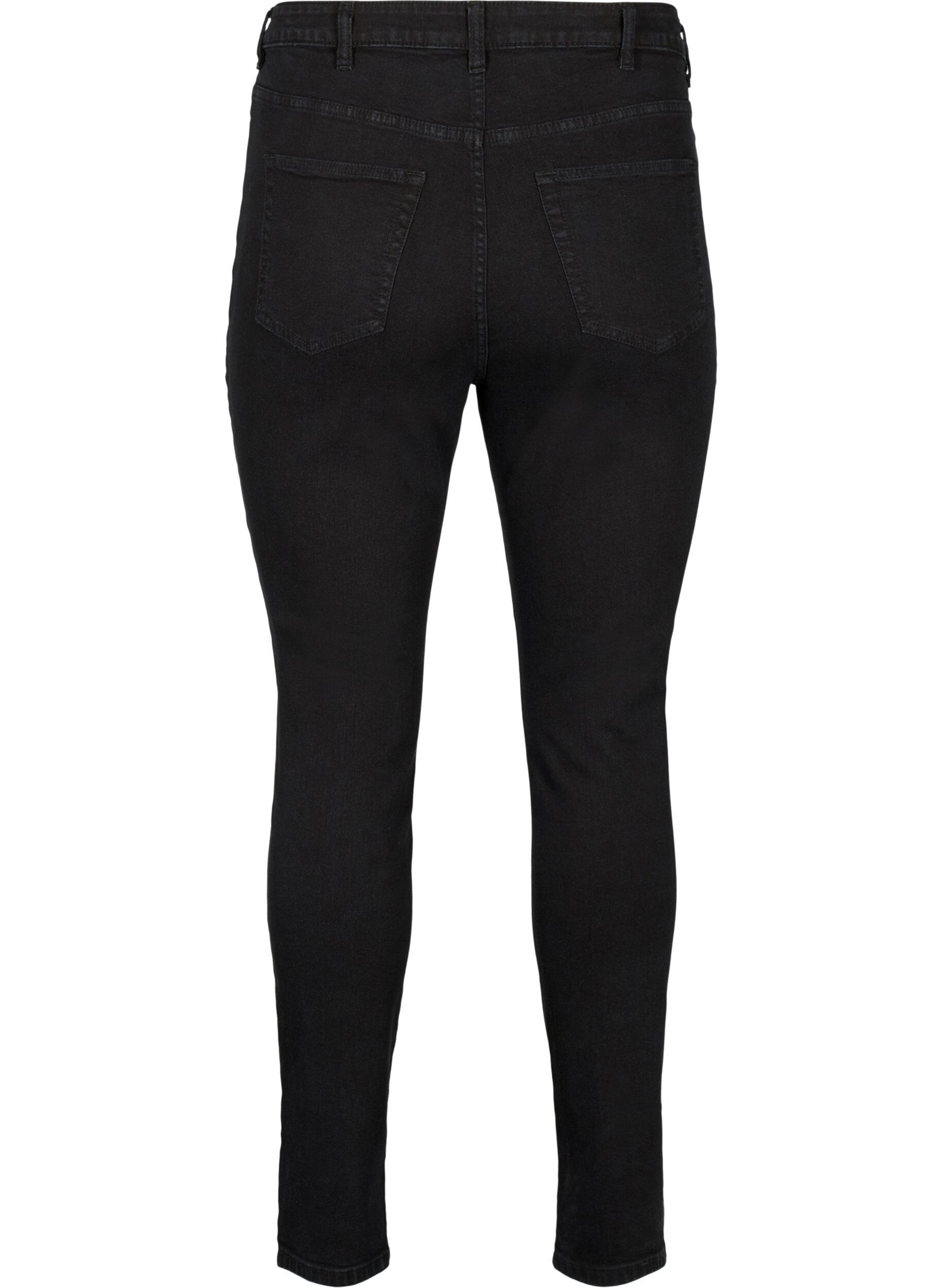 ZizziHoge taille Amy jeans met super slanke pasvorm, Black, Packshot image number 1