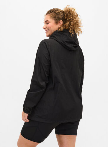 Veste de sport avec capuche et poches, Black, Model image number 1