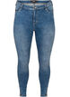 Cropped Amy jeans met rits, Blauw, Packshot image number 0