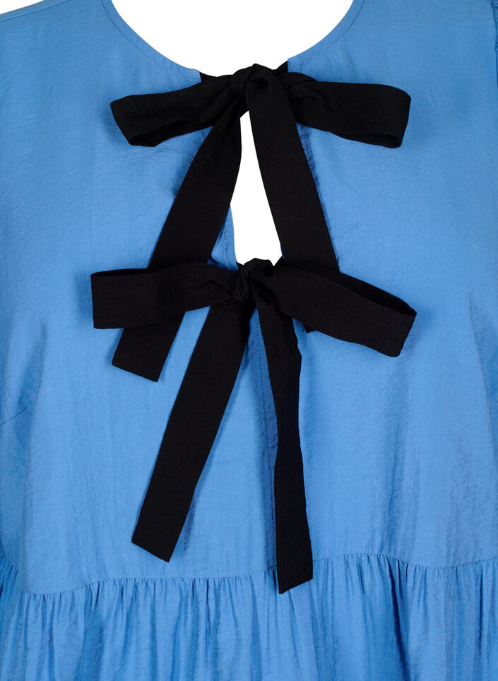 Viscose blouse met strikjes en lange mouwen, Riverside Black Bow, Packshot image number 2