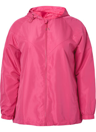 Veste courte avec capuche et bas réglable, Hot Pink, Packshot image number 0