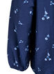 Blouse met knoopsluiting en kleine bloemen, Blauw, Packshot image number 3