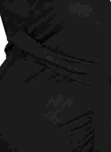 Robe de grossesse en côte, Black, Packshot image number 2