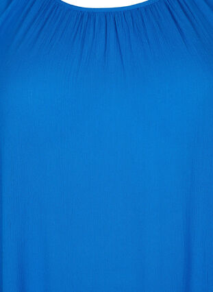 Viscose jurk met korte mouwen, Victoria blue, Packshot image number 2