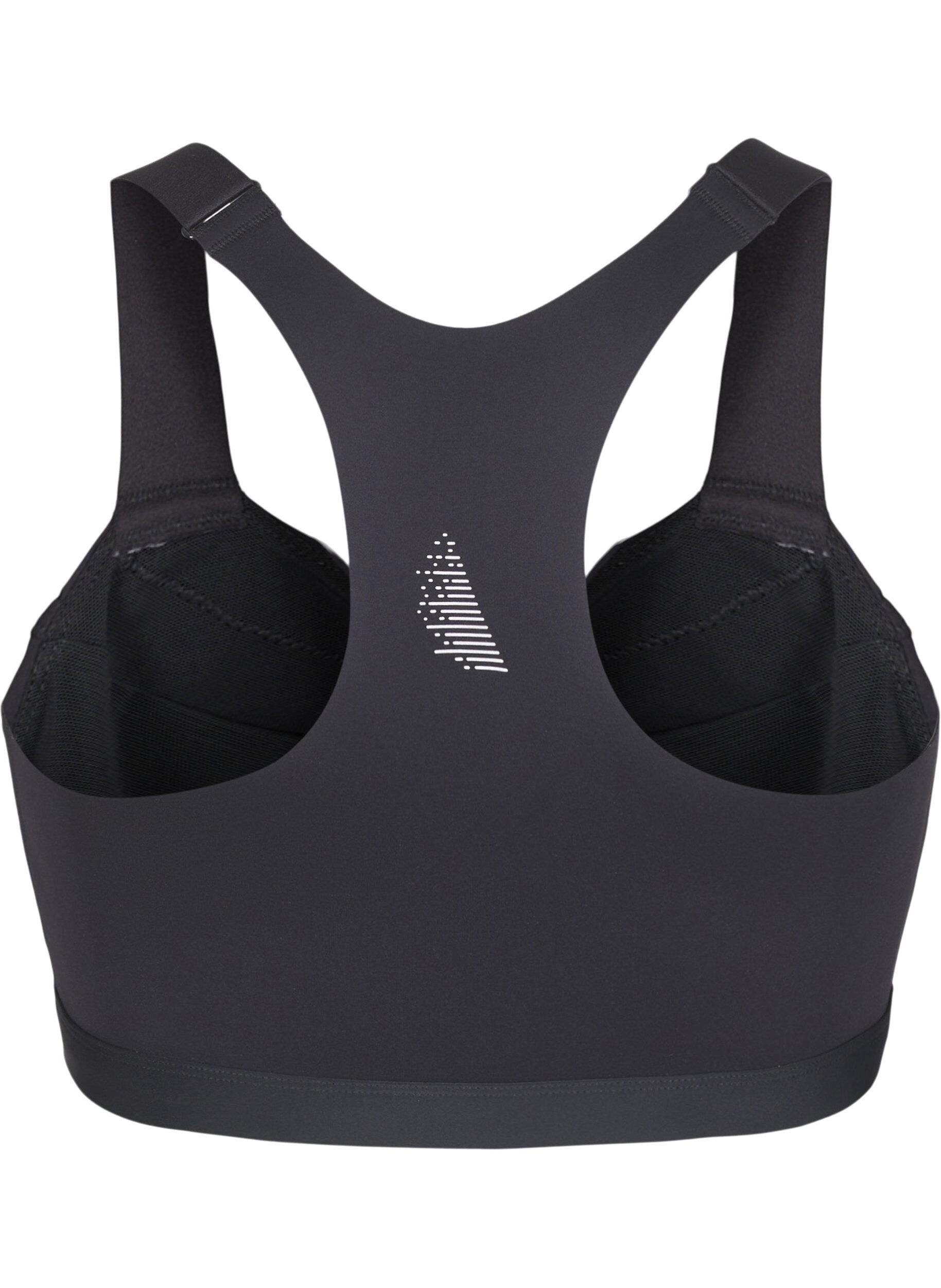 Zizzi Brassi&egrave;re de sport avec fermeture sur le devant et maintien &eacute;lev&eacute;, Noir, Packshot image number 1