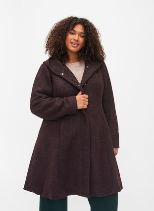 Manteau avec capuche et forme en A, Port Royal Mel., Model image number 0