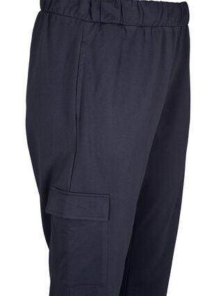 Pantalon de survêtement avec poches cargo, Ombre Blue, Packshot image number 2