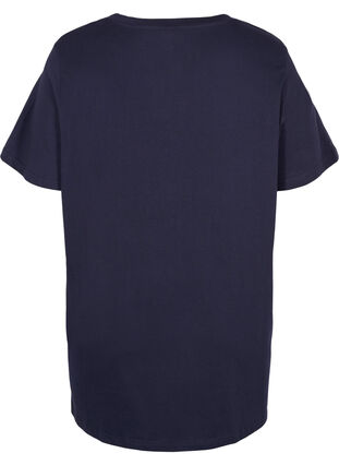 T-shirt de nuit surdimensionné en coton bio, Night Sky, Packshot image number 1