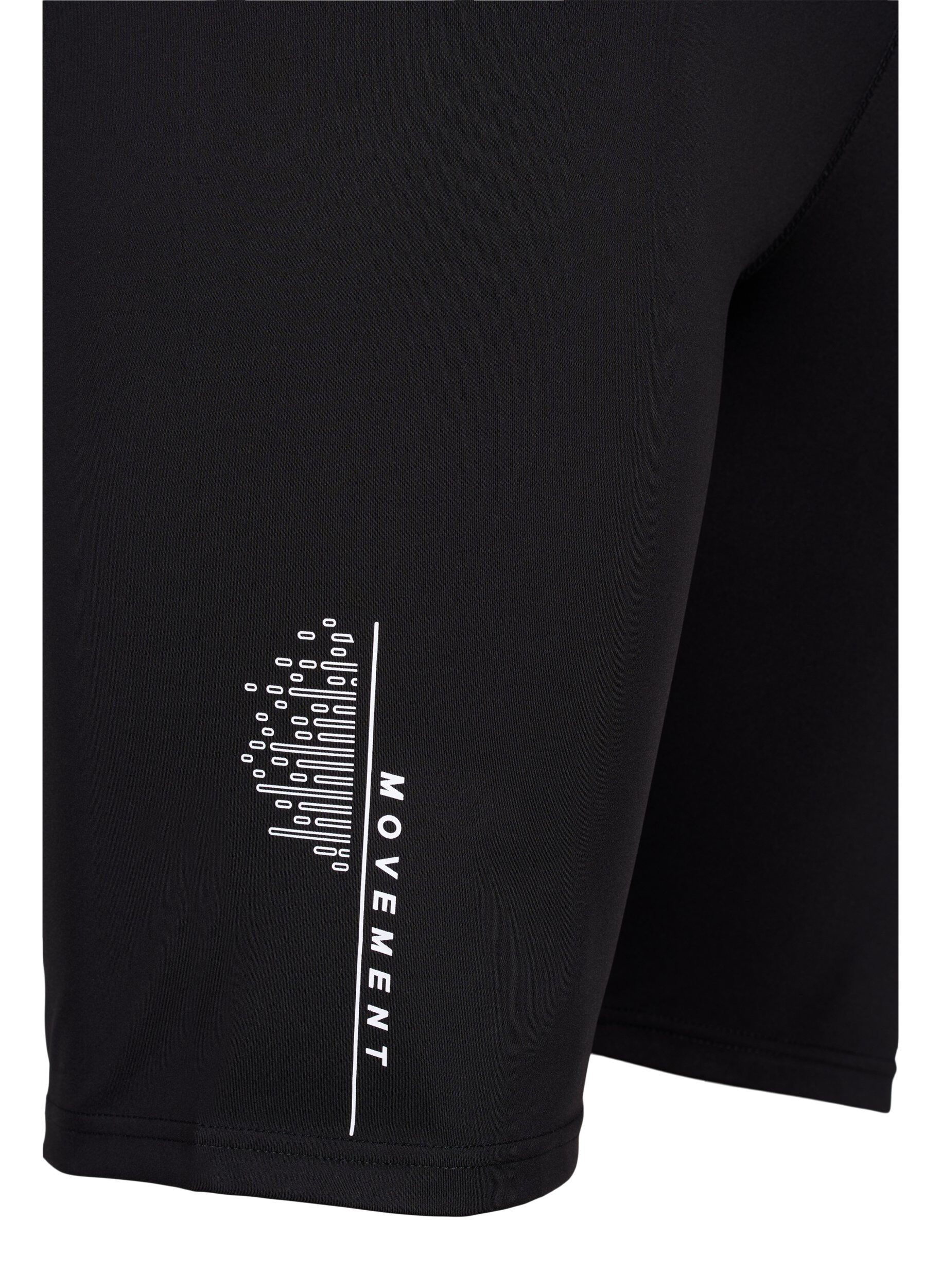 ZizziLange strakke sport shorts met logo, Black, Packshot image number 3