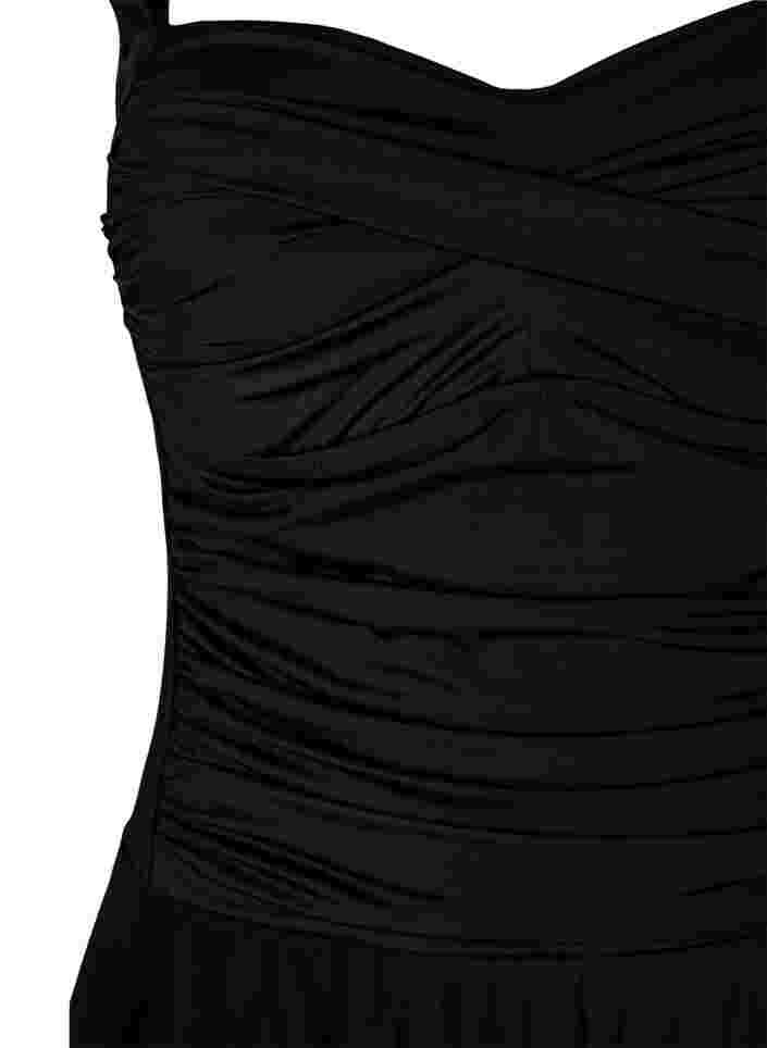 Robe de bain avec jupe et short intérieur, Black, Packshot image number 2